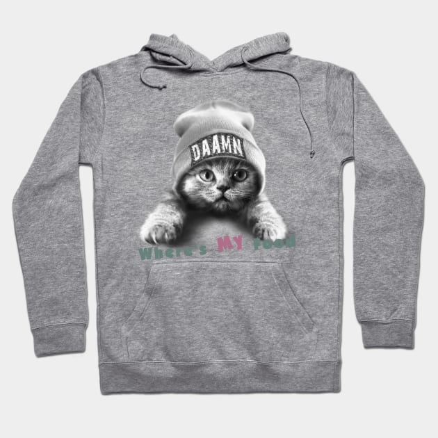 Hungry Cat Hoodie by MadToys